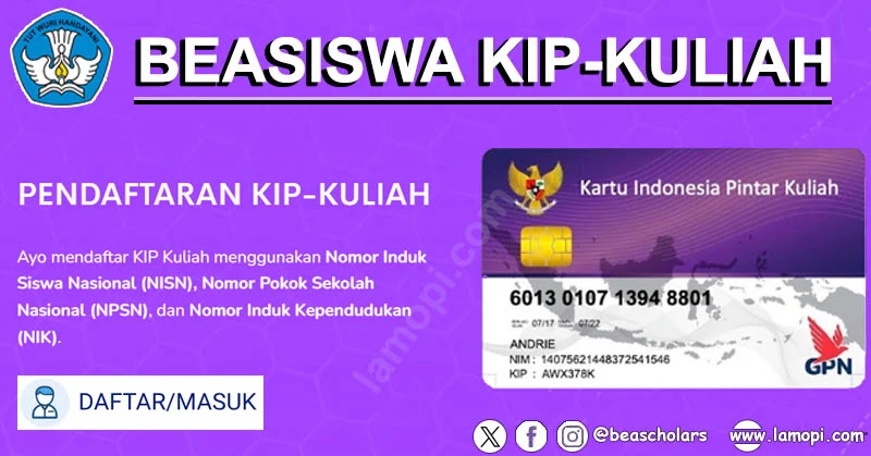 Cara Daftar Kip Kuliah 2024 2025